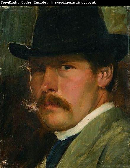 Paul Raud Self-Portrait with a Hat